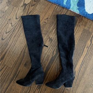 Goodnight Macaroon Black Over-the-Knee Boots